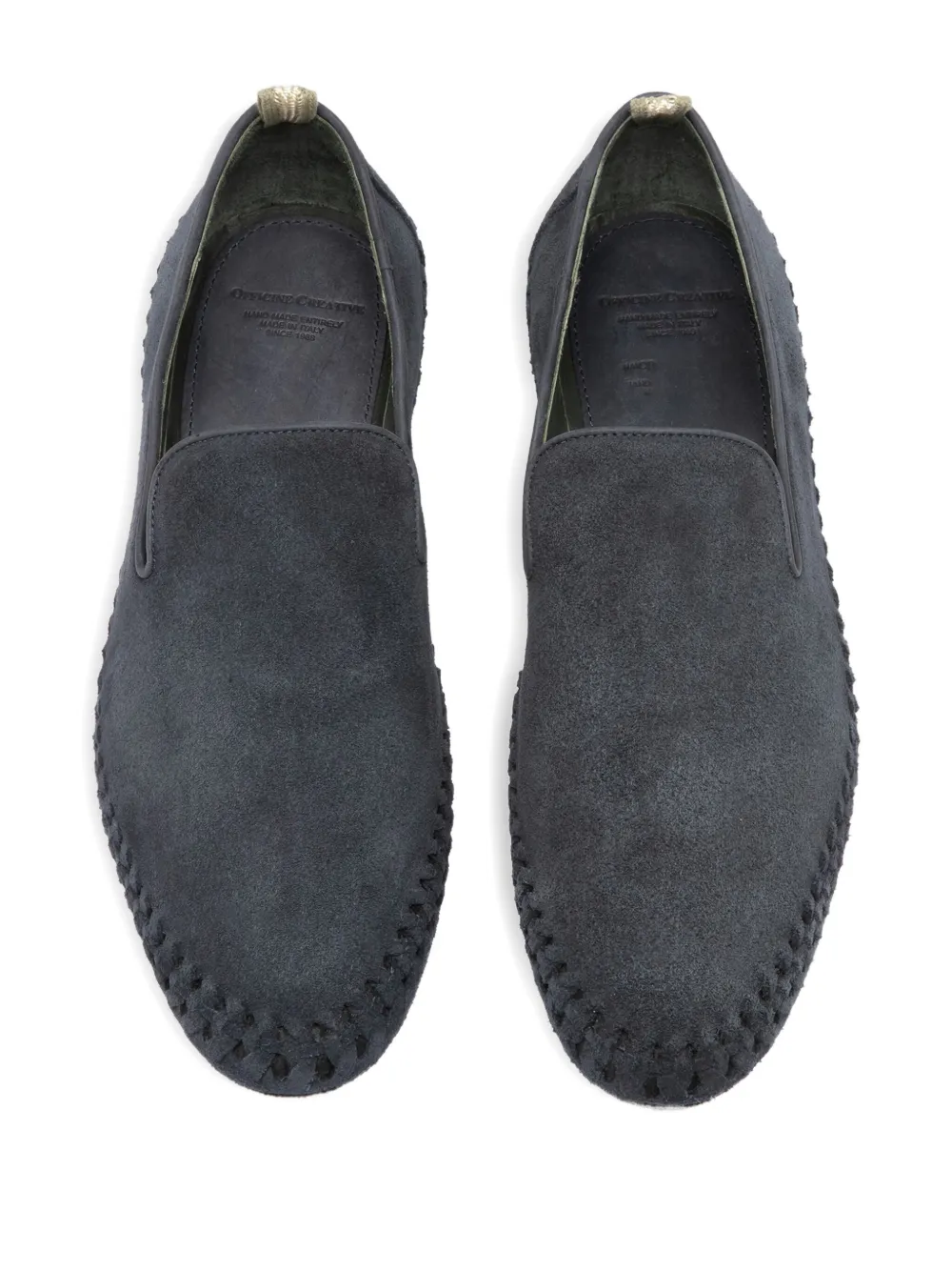 Officine Creative Nazar suède loafers Blauw