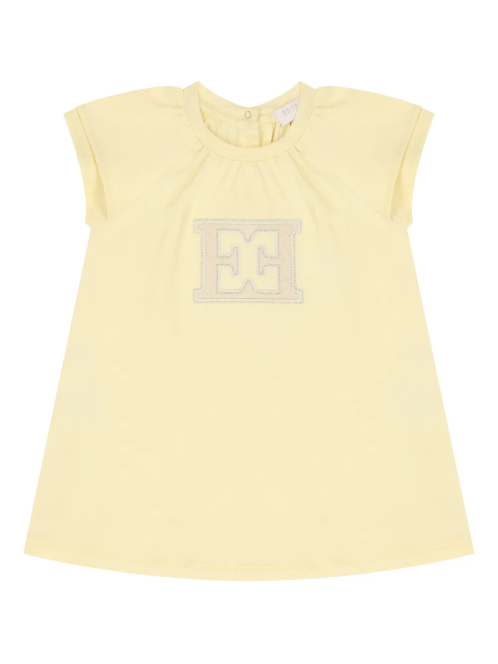 Escada Kids Jurk met logodetail Geel