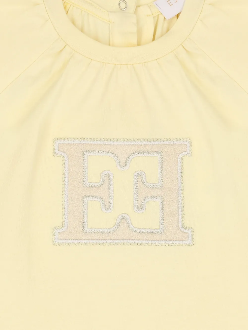 Escada Kids Jurk met logodetail Geel