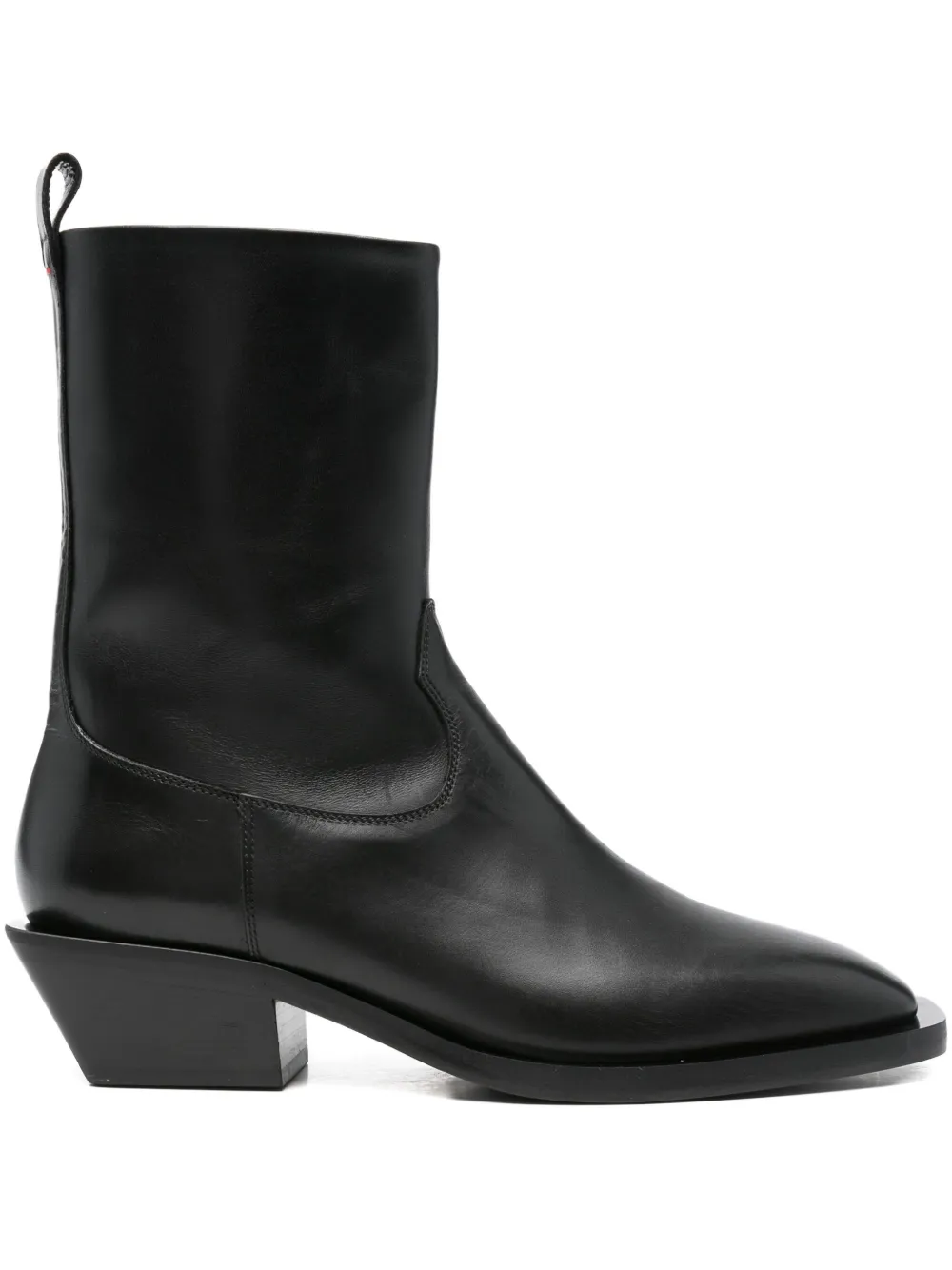 Aeyde 45mm Luis Calf Leather Boots In Black