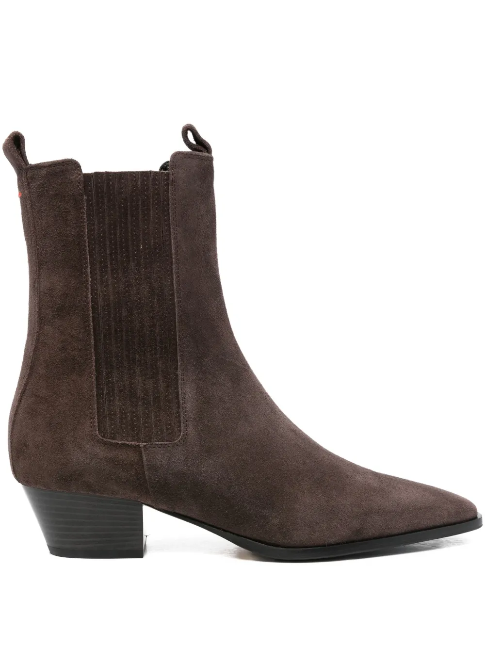 Aeyde 50mm Agata Pointed-toe Boots In Brown