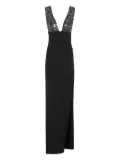 Amen sequin-embellished evening dress - Black