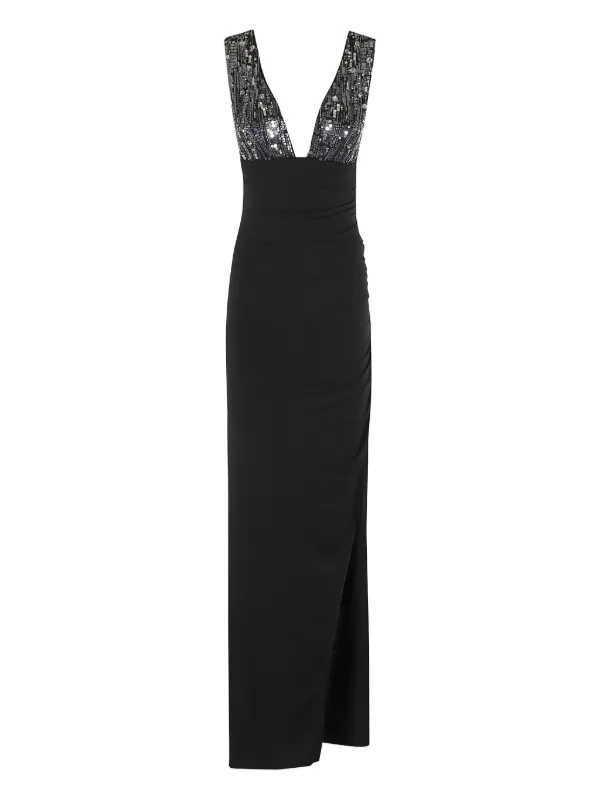 amen sequin dress AMEN Striped Dress Sequin Mini Draped Sz 40 US 4/6 $1100