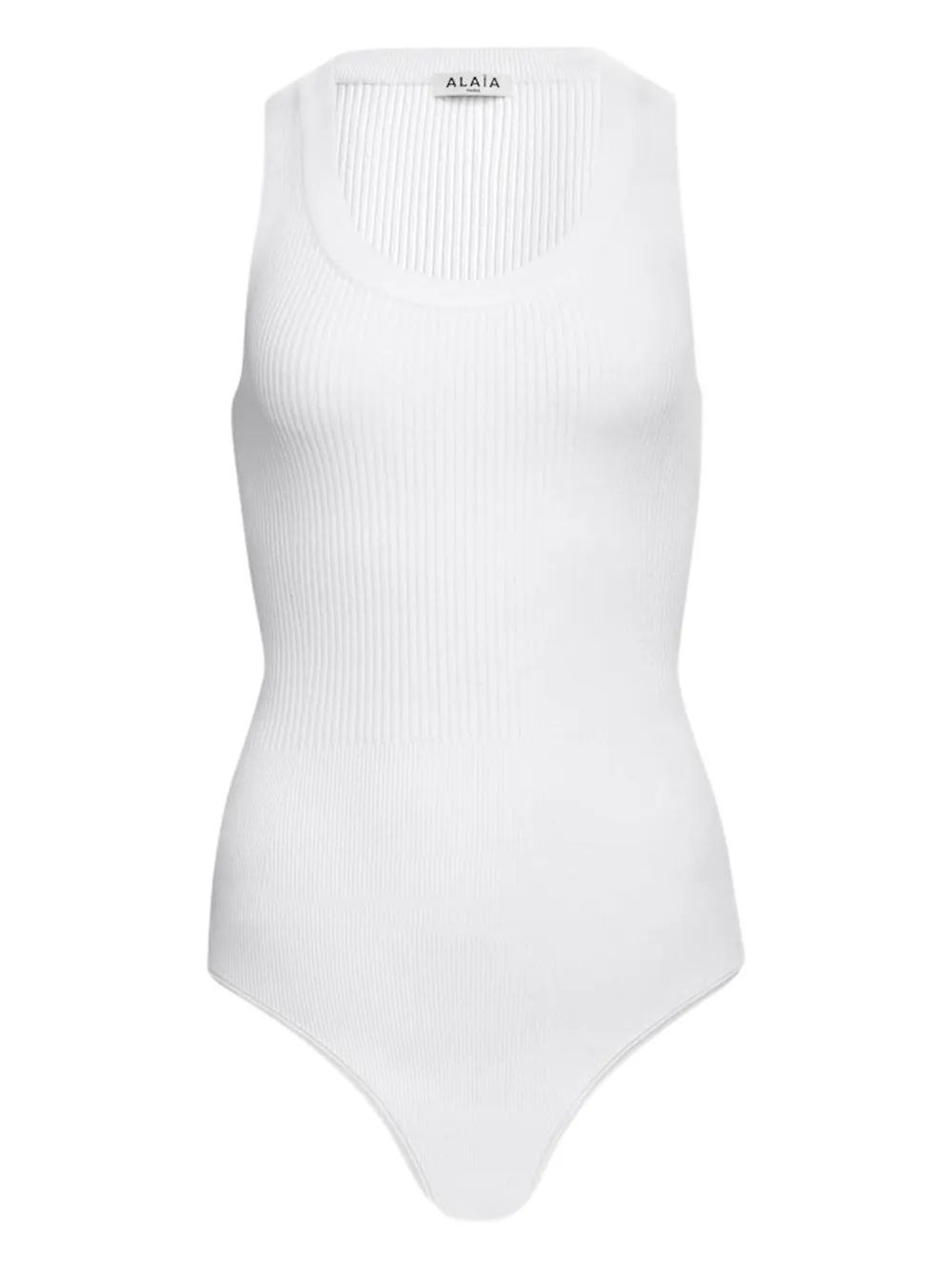 Alaïa ribbed bodysuit | White | Image 1
