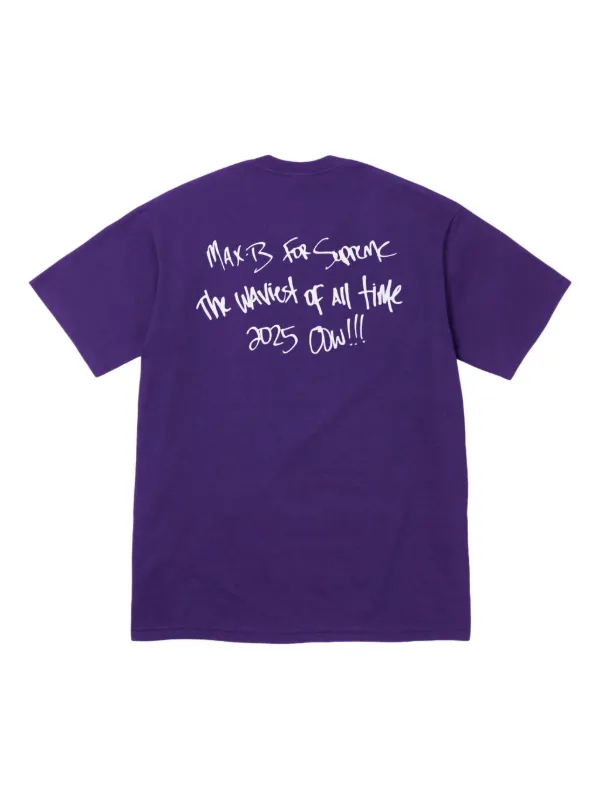【極美品・Lサイズ】Supreme Max B Tee Supreme Max B Tシャツ | パープル | FARFETCH JP