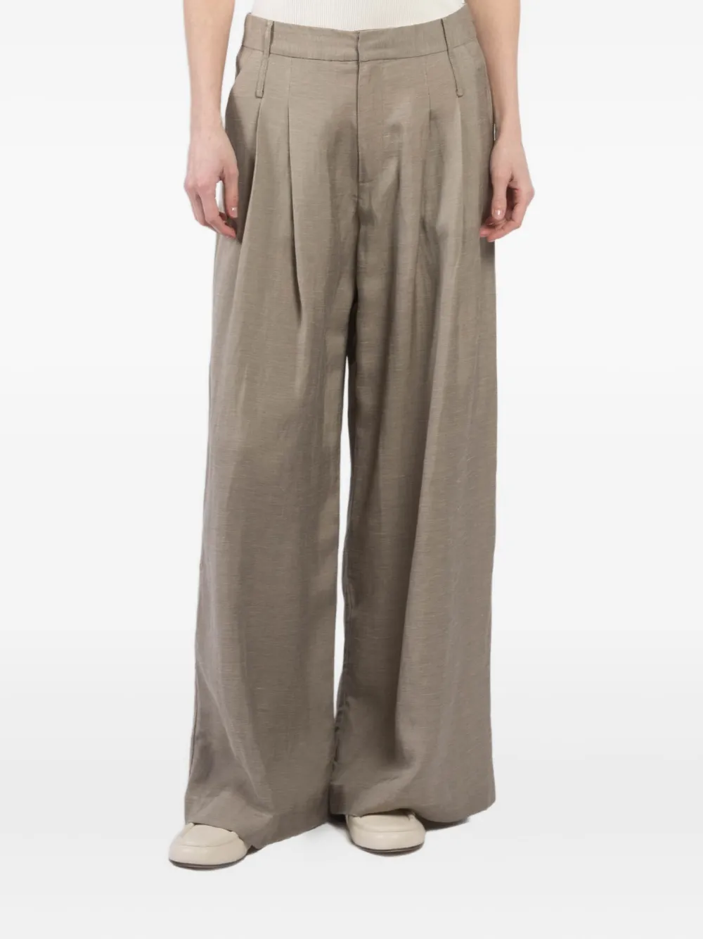 St. Agni melange trousers | Brown | Image 1