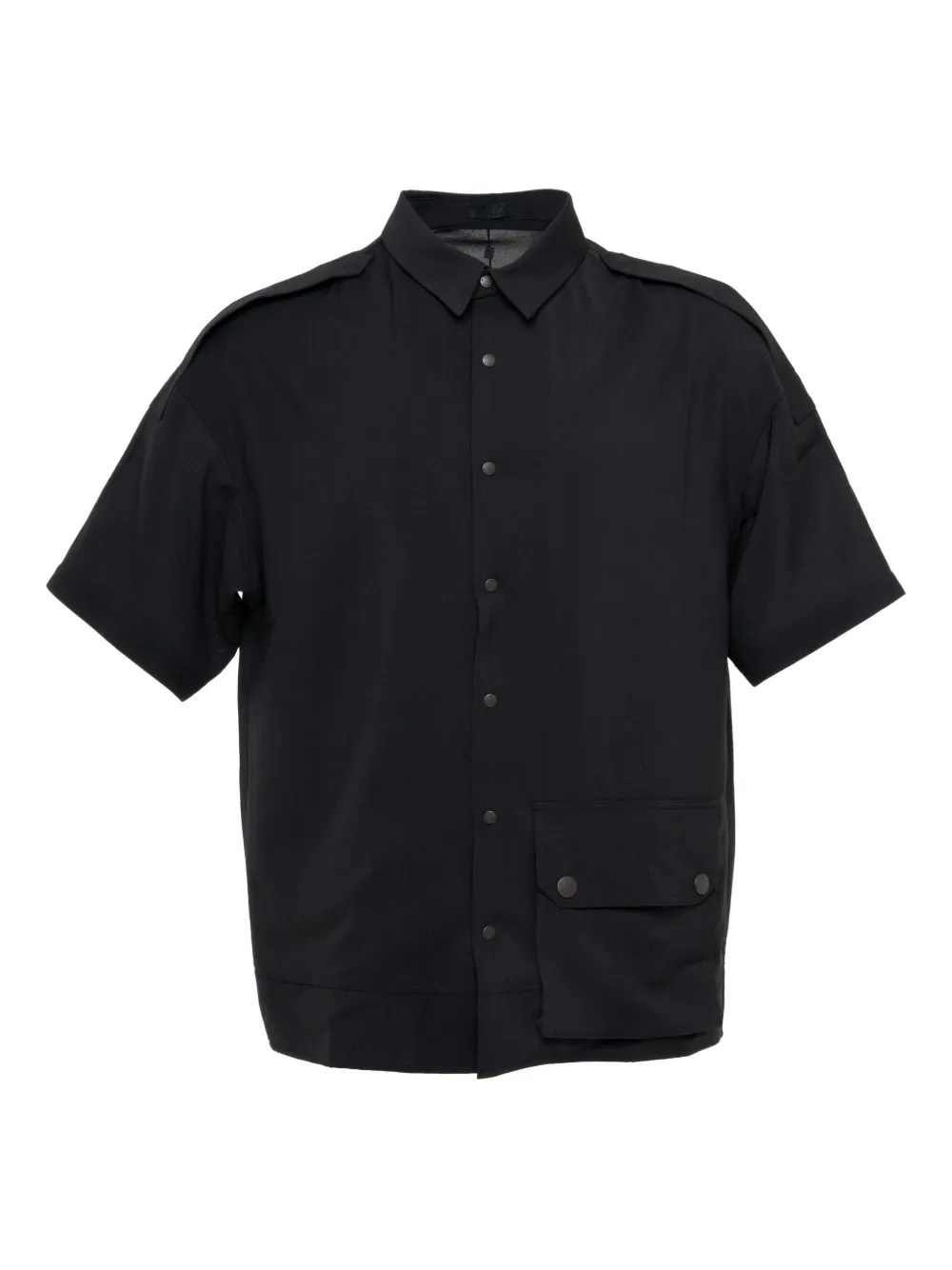 Devoa short-sleeved shirt | Black | Image 1
