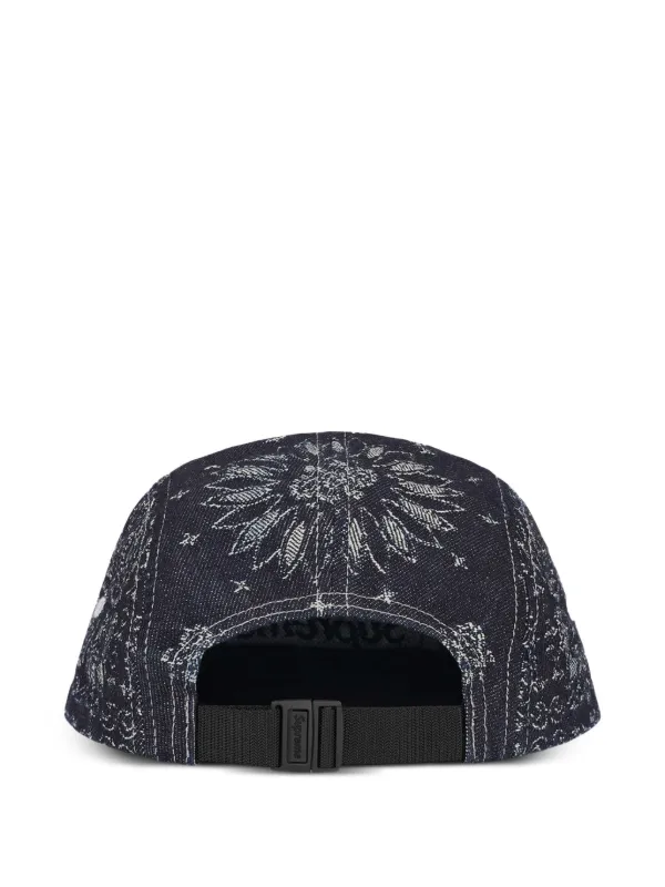 Supreme bandana-jacquard Denim Cap | Blue | FARFETCH