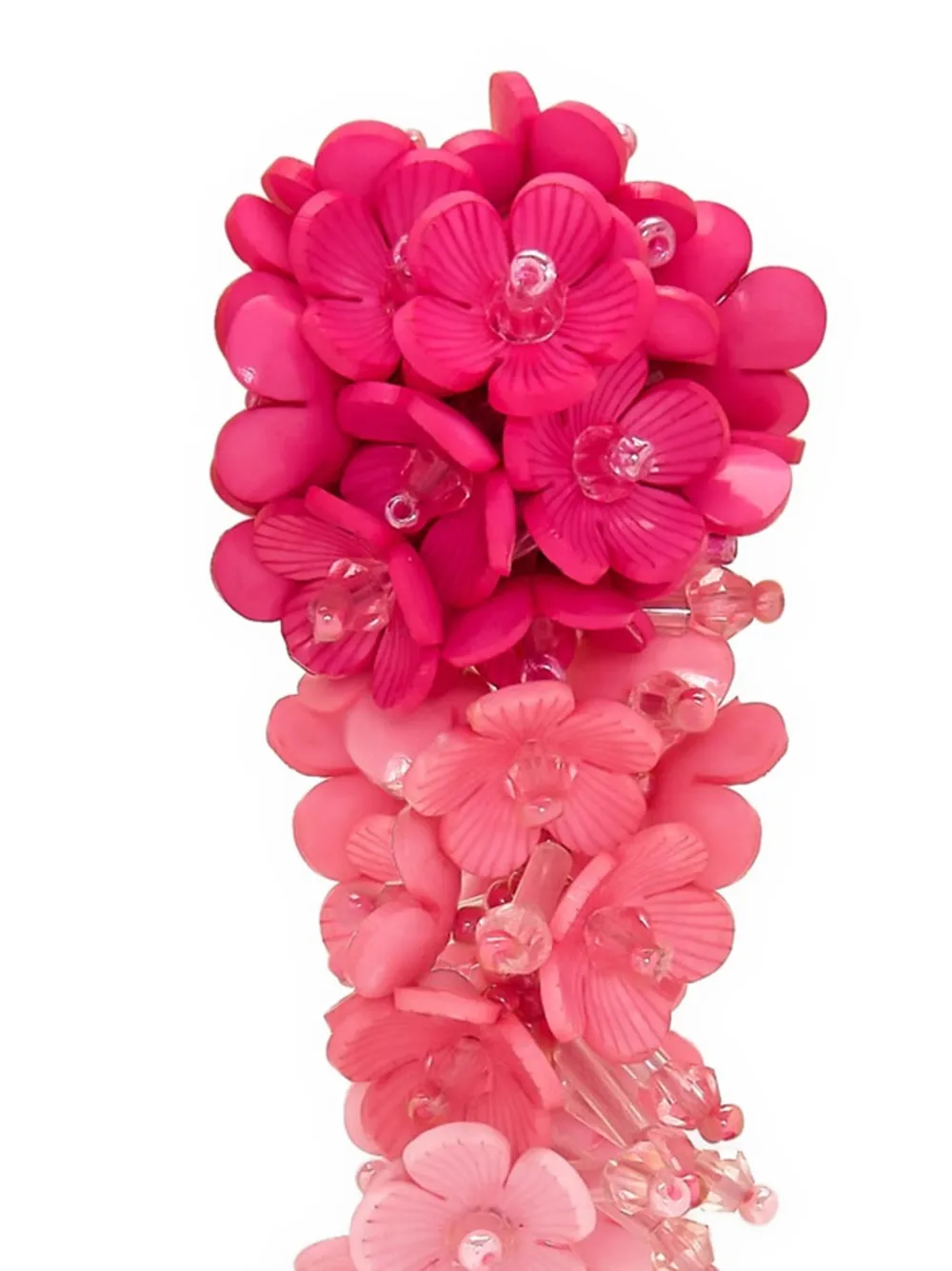 Oscar de la Renta Oorbellen met bloemendetail - Roze