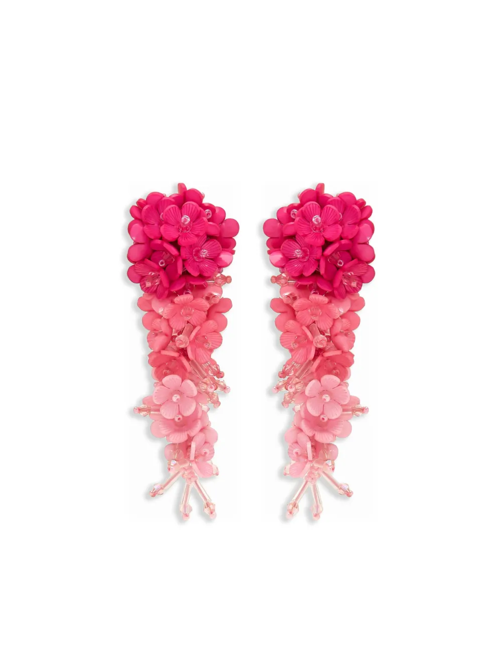 Oscar de la Renta フローラル ピアス - ピンク Oscar de la Renta フローラル ピアス - ピンク