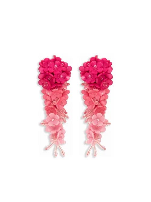 Boucles d'oreilles fleurs - Oscar de la Renta - Modalova