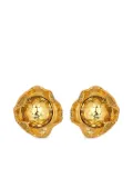 Oscar de la Renta Crystal Nest earrings - Gold