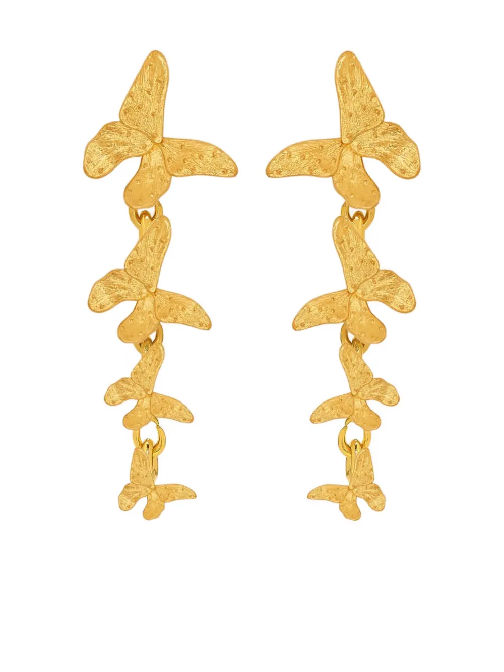 Oscar de la Renta Orecchini con pendente farfalla - Oro