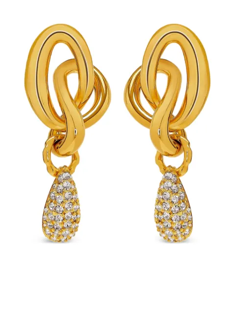 Oscar de la Renta crystal-embellished earrings 