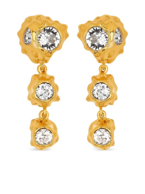 Oscar de la Renta crystal-embellished earrings 