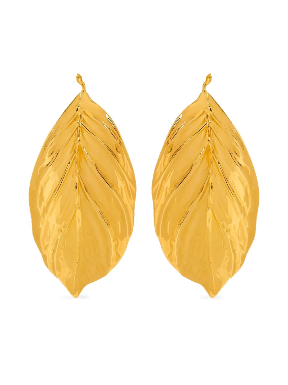 Oscar de la Renta Leaf ラージ イヤリング - ゴールドトーン Oscar de la Renta Leaf ラージ イヤリング - ゴールドトーン