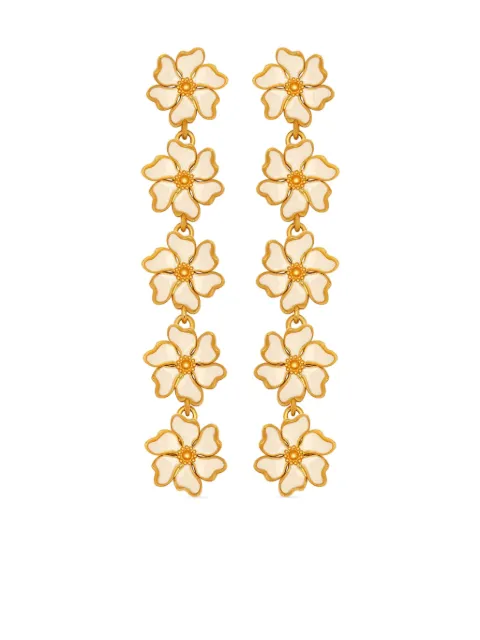 Oscar de la Renta flower-detailing earrings 