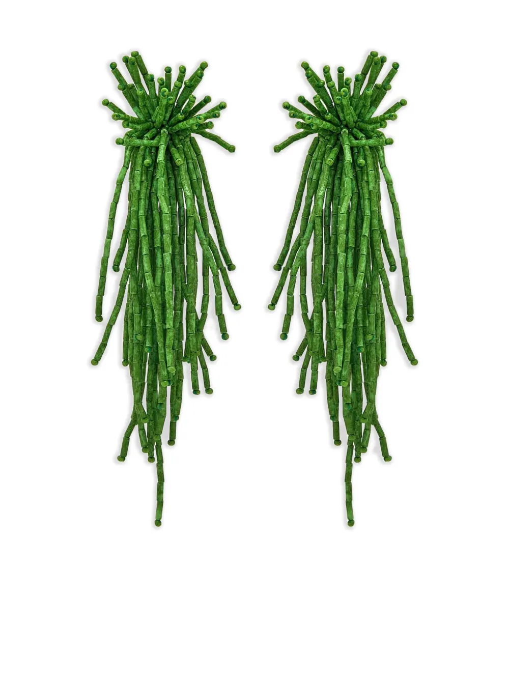 Oscar de la Renta Firework Tassel ピアス - グリーン Oscar de la Renta Firework Tassel ピアス - グリーン