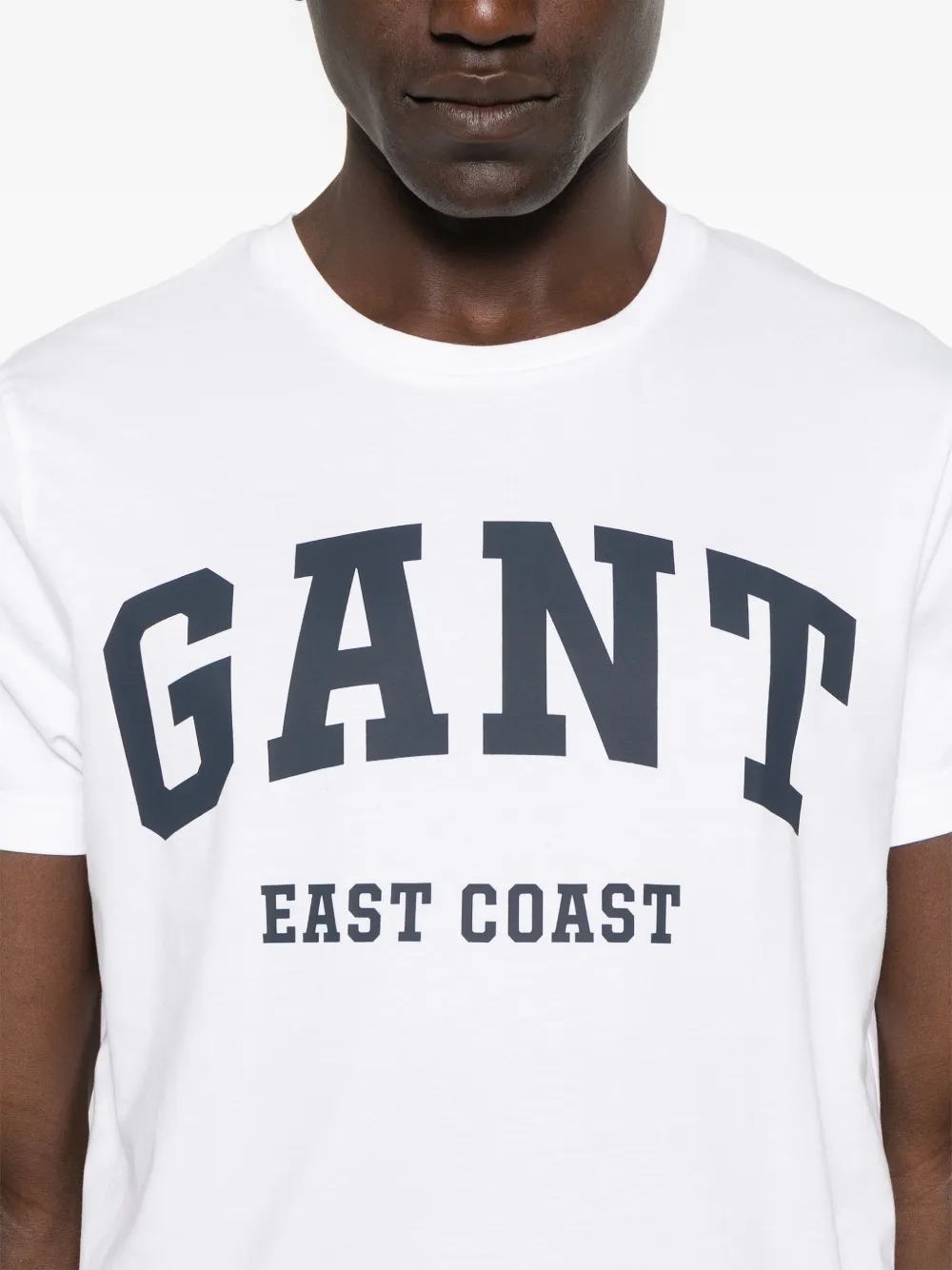 Gant T-shirt met logoprint Wit
