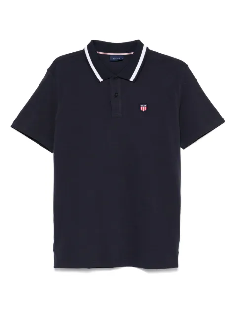 Gant logo-appliqué polo shirt 