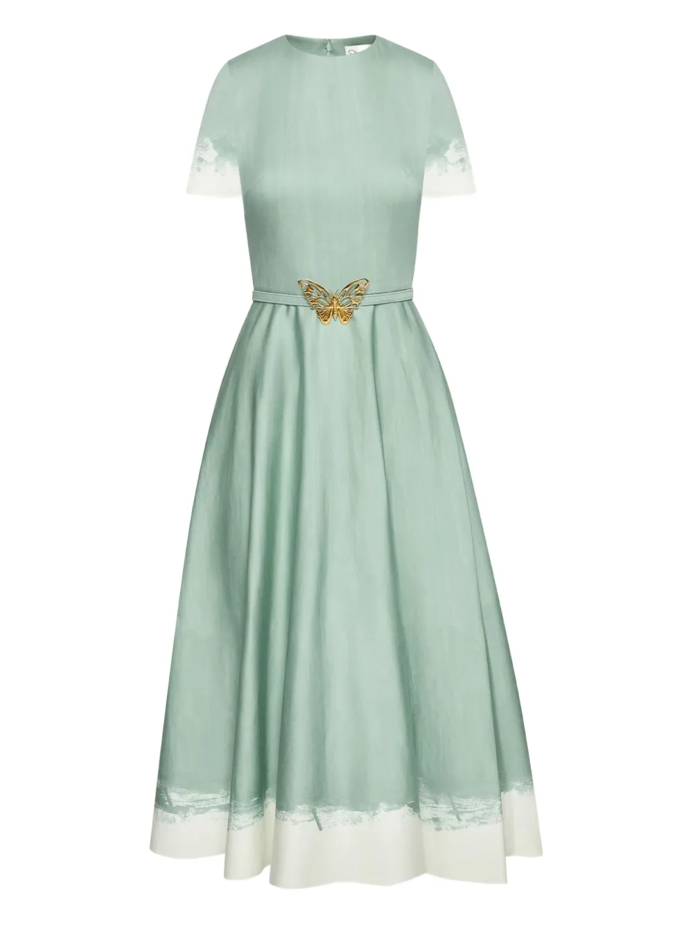 Oscar De La Renta Butterfly-plaque Midi Dress