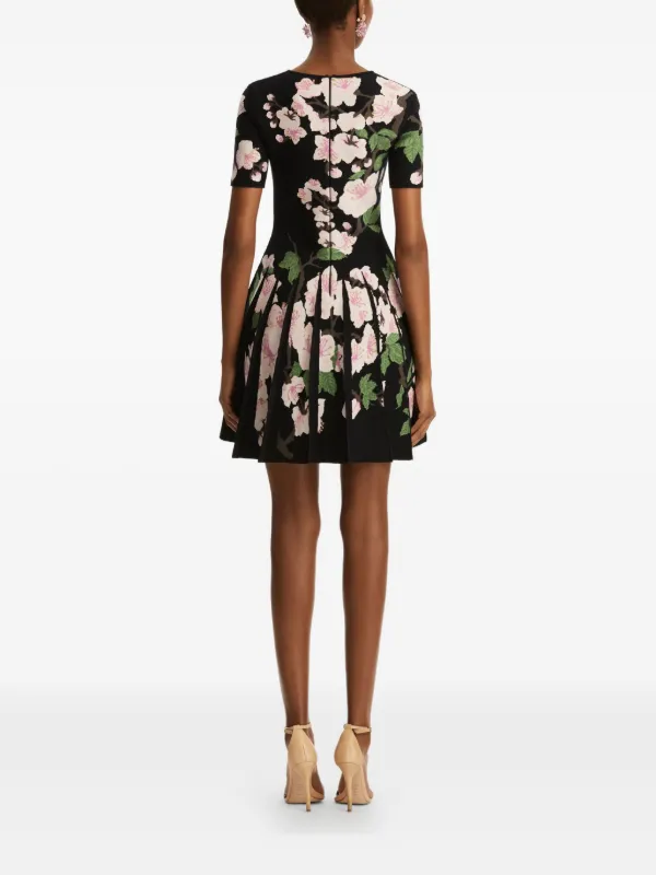 Oscar De La Renta floral-print Mini Dress Blue FARFETCH PH