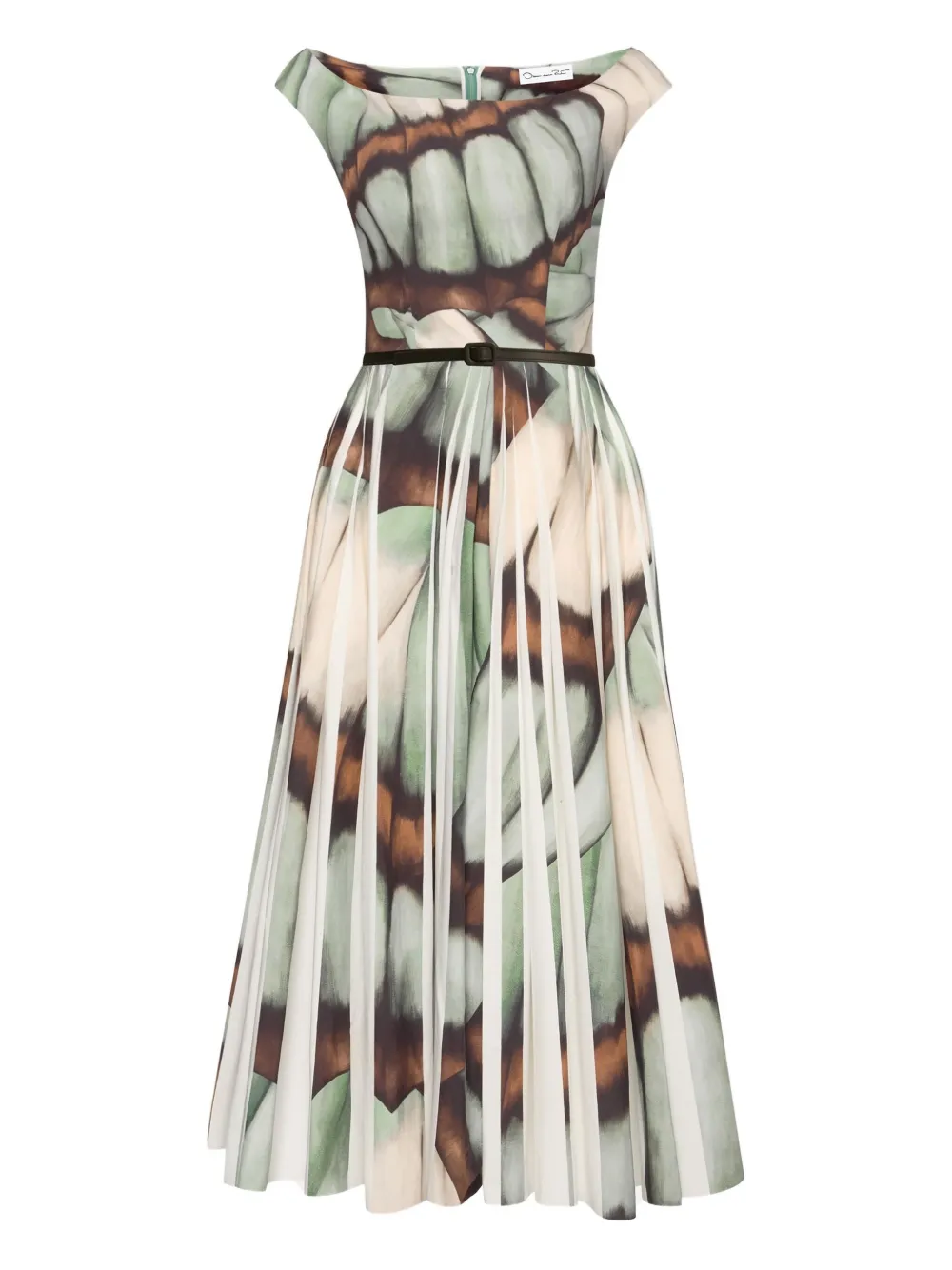 printed poplin dress