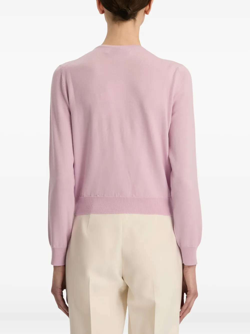 Oscar de la Renta Vest met knopen Roze