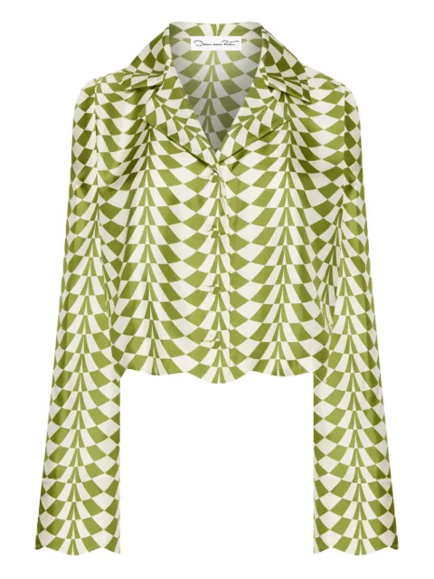 Oscar de la Renta silk blouse