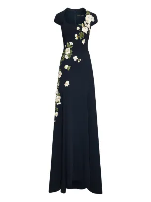 オスカーデラレンタ ドレス ブラック フリル アシンメトリー Oscar de la Renta（オスカー・デ・ラ・レンタ）ウィメンズ