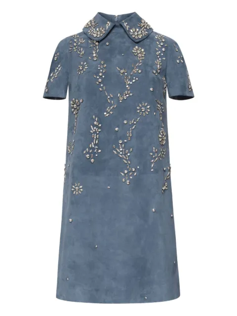 Oscar de la Renta embroidered-collar dress