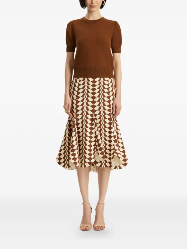 古着 オスカー デ ラ レンタ Oscar de la Renta ヘンリーネック 古着 オスカー デ ラ レンタ Oscar de la Renta ヘンリーネック