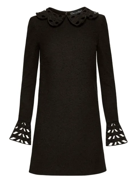 Oscar de la Renta bell-sleeve embellished dress