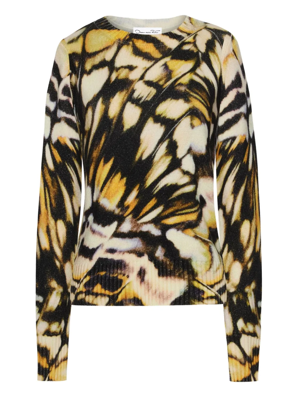 Oscar de la Renta Trui met print Zwart