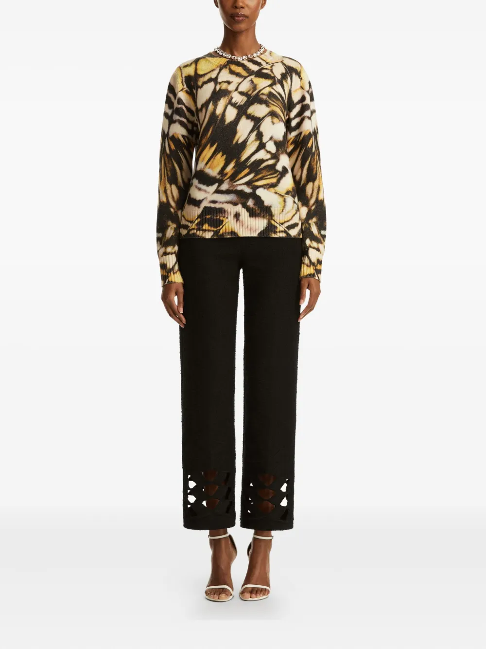 Shop Oscar De La Renta Printed Jumper