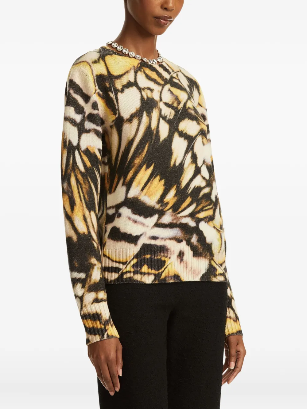 Shop Oscar De La Renta Printed Jumper