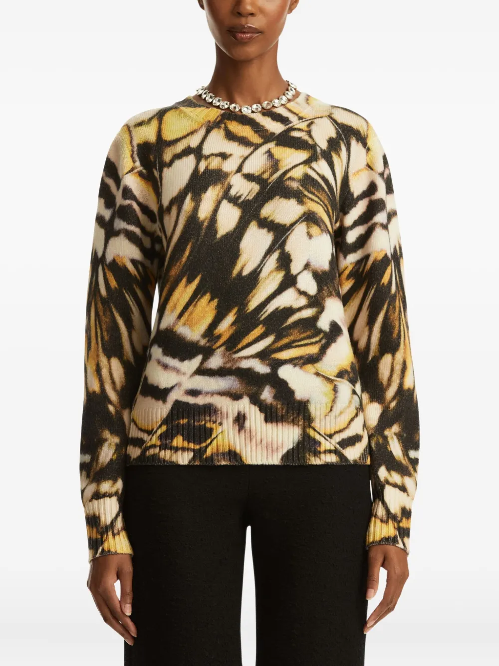 Shop Oscar De La Renta Printed Jumper