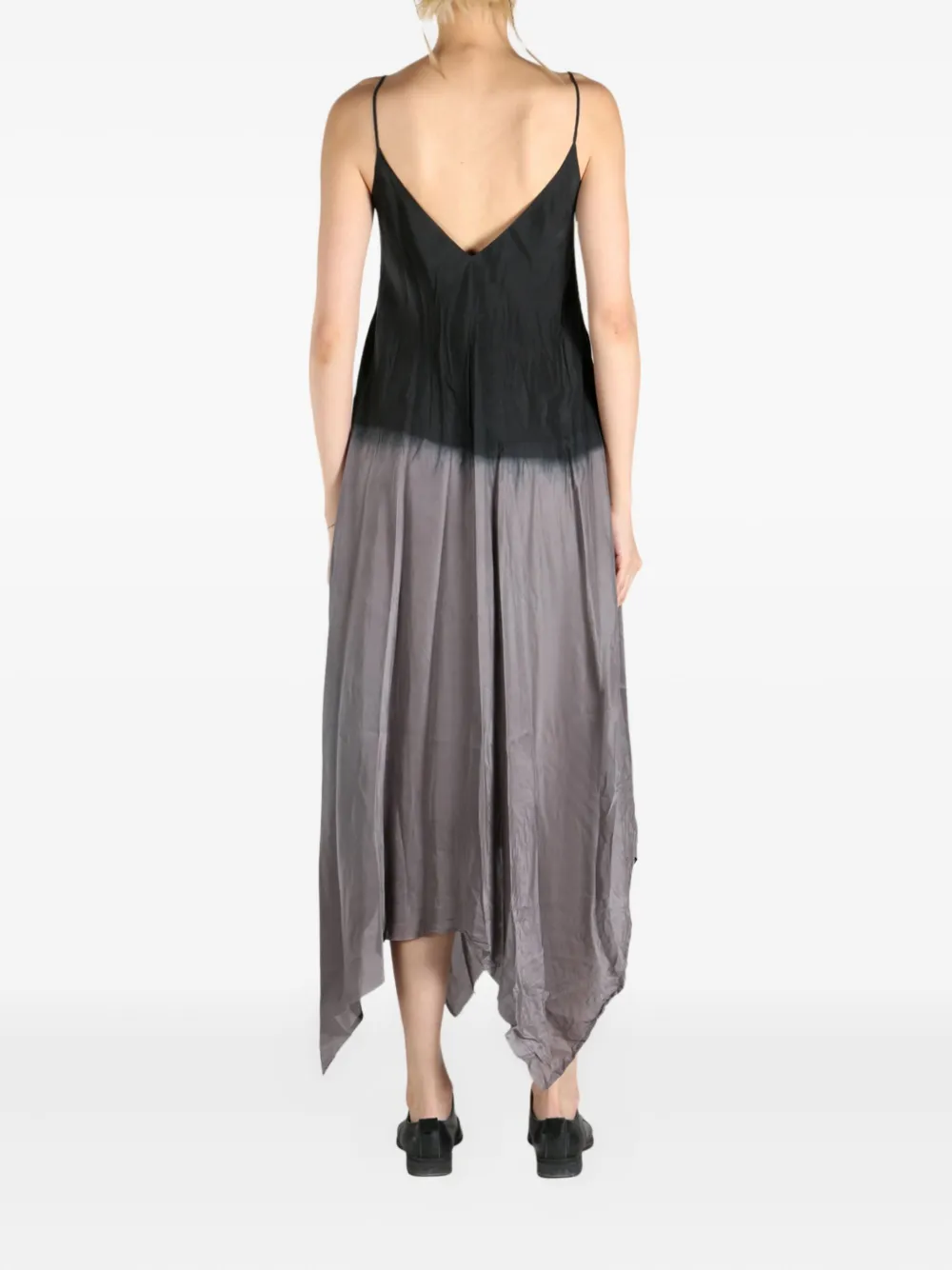 Marc Le Bihan tie dye-print dress Zwart