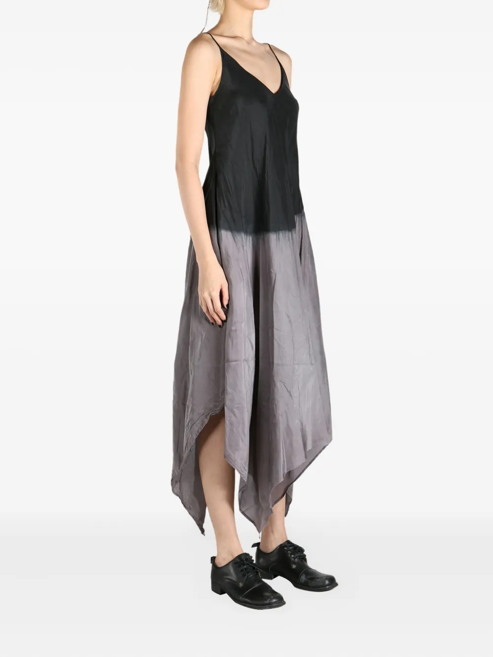 Marc Le Bihan tie dye-print dress Zwart