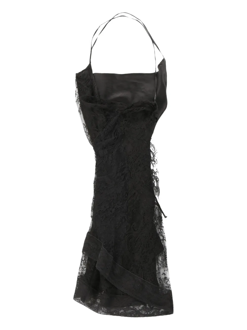 Marc Le Bihan lace-panelled top - ブラック Marc Le Bihan lace-panelled top - ブラック