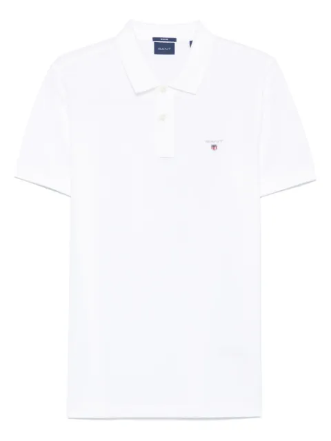Gant logo-embroidered polo shirt