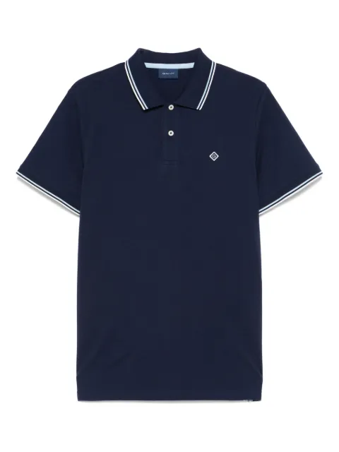 Gant logo-appliqué polo shirt 