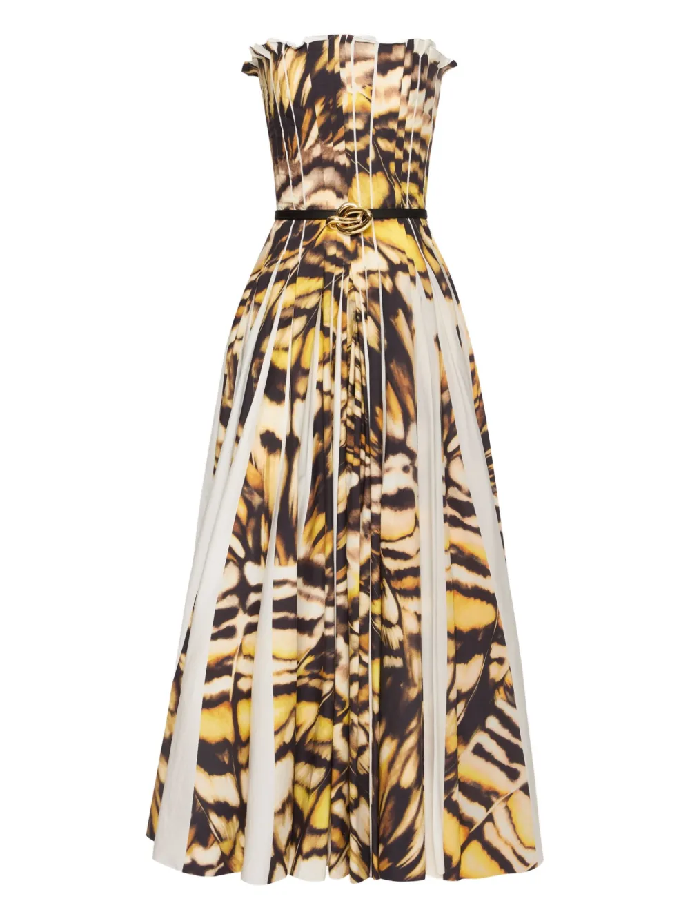 Abstract Butterfly midi dress