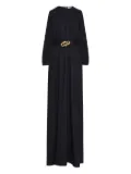 Oscar de la Renta Georgette maxi dress - Blue