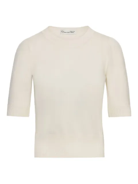 Oscar de la Renta short-sleeve wool sweater