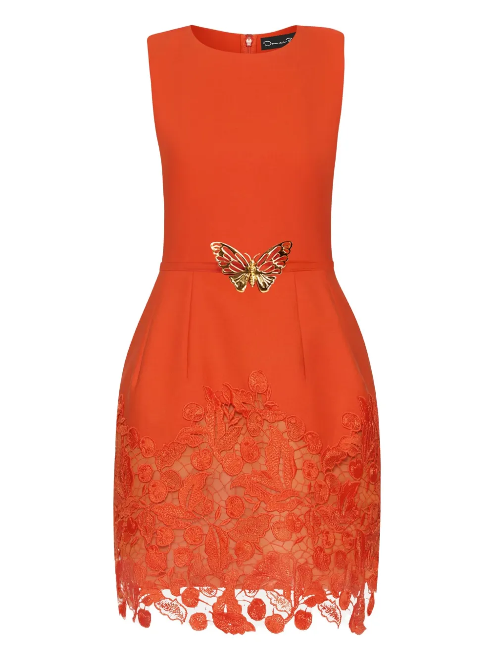 guipure lace mini dress