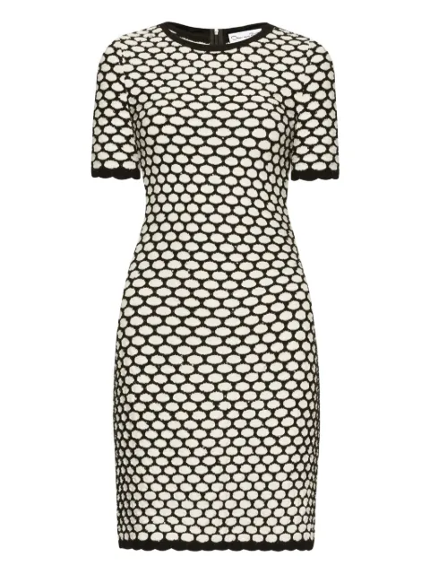 Oscar de la Renta two-tone mini dress