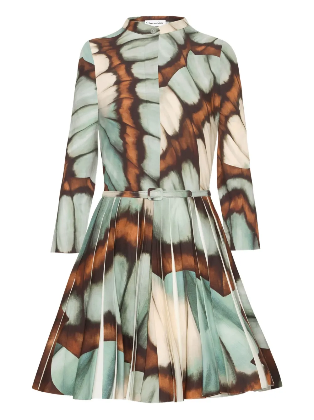 abstract-print mini dress
