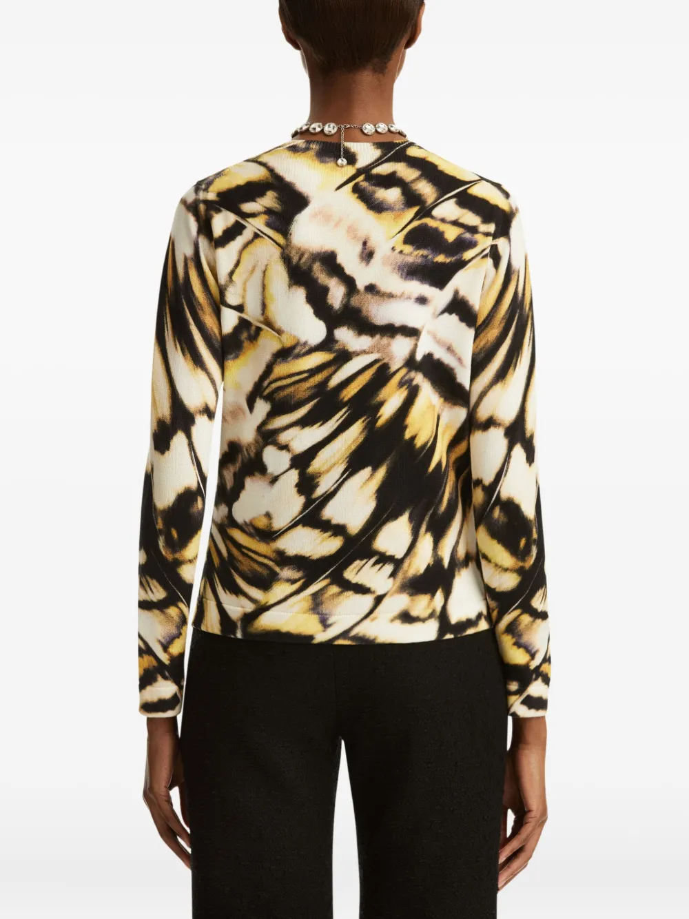 Shop Oscar De La Renta Printed Cardigan