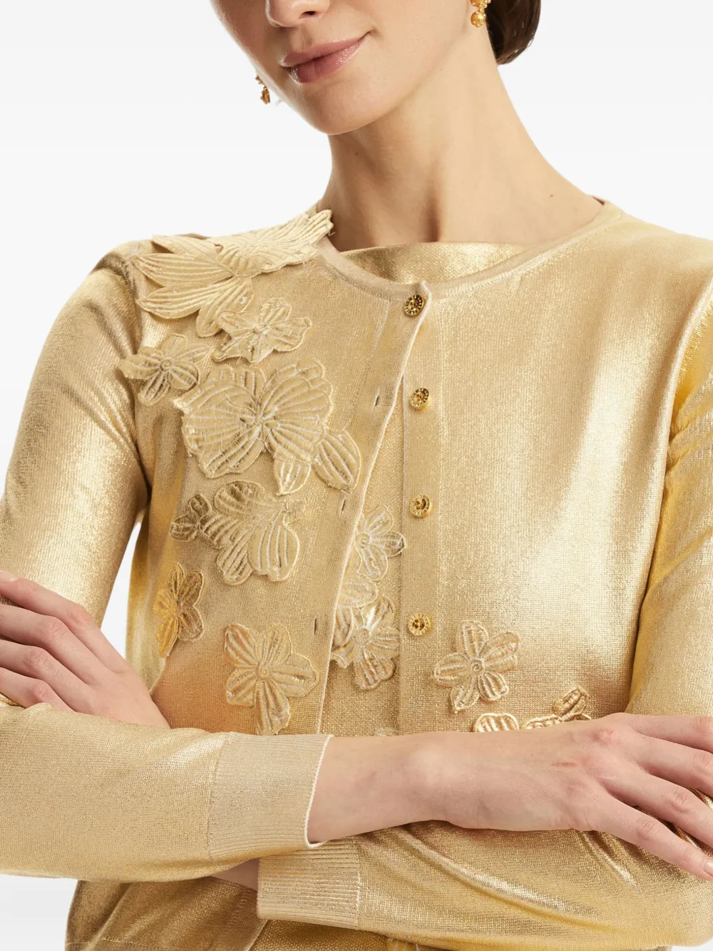 Oscar de la Renta Cardigan con decorazione | Image 6